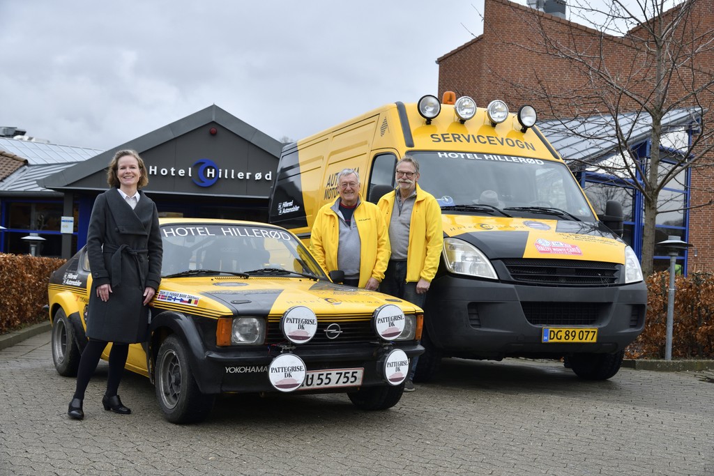 Hoteldirektør Katja Slüter var med, da det nordsjællandske rallyhold Per Vilslev, Hillerød, og Erik Andersen, Virum, tirsdag tog af sted for at deltage i det fem døgn lange Rally Monte-Carlo Historique med deres Opel Kadett GT/E fra 1979
(Foto: Michael Eisenberg)